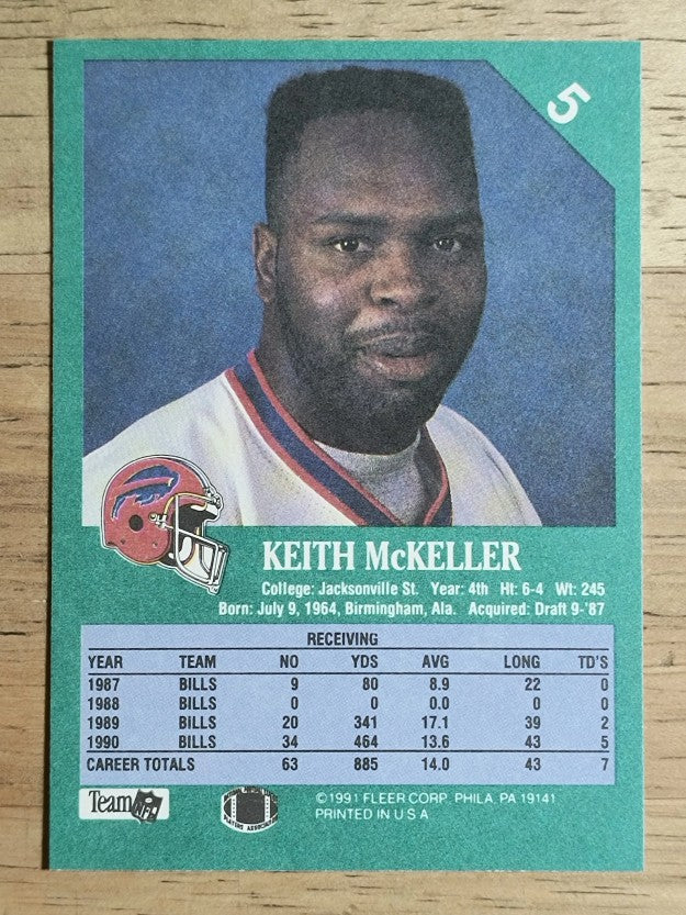 1991 Fleer #5 Keith McKeller