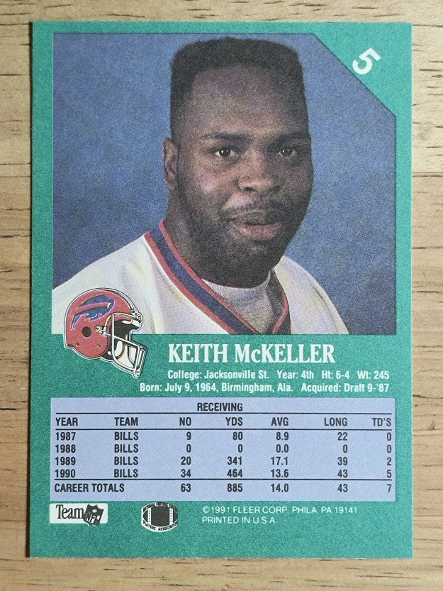 1991 Fleer #5 Keith McKeller