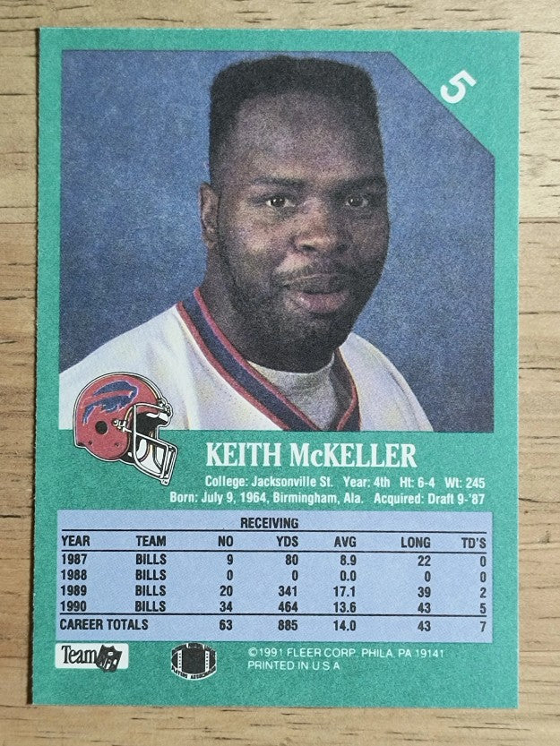 1991 Fleer #5 Keith McKeller