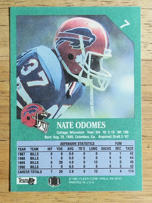 1991 Fleer #7 Nate Odomes