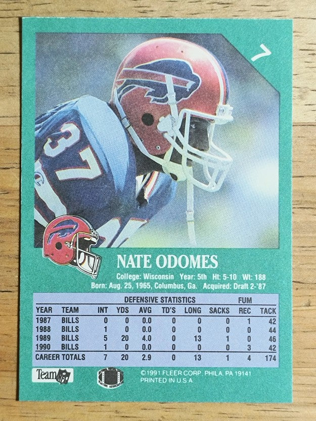 1991 Fleer #7 Nate Odomes