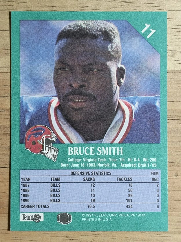 1991 Fleer #11 Bruce Smith