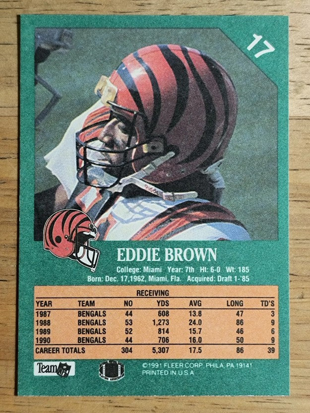 1991 Fleer #17 Eddie Brown