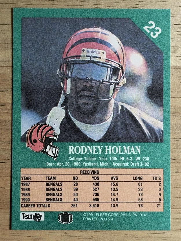 1991 Fleer #23 Rodney Holman