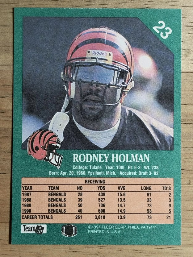 1991 Fleer #23 Rodney Holman