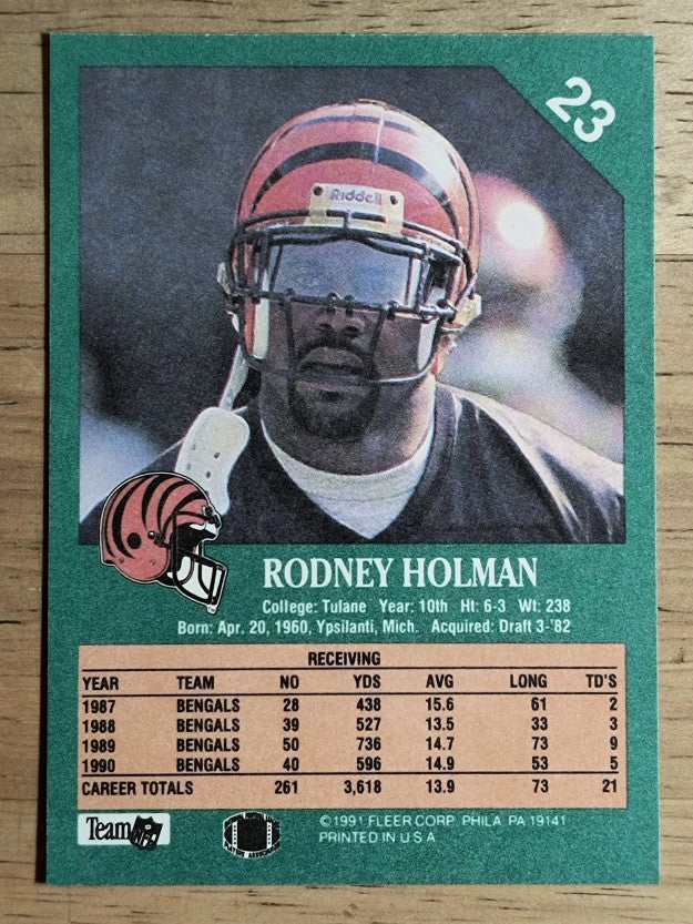 1991 Fleer #23 Rodney Holman