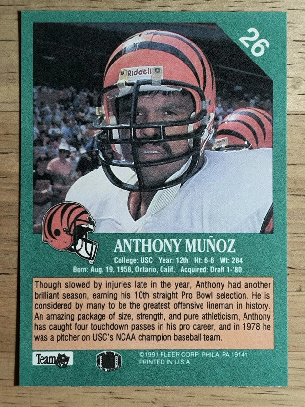 1991 Fleer #26 Anthony Munoz