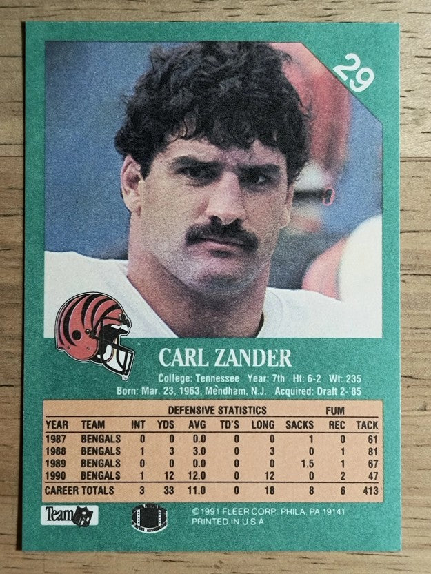 1991 Fleer #29 Carl Zander