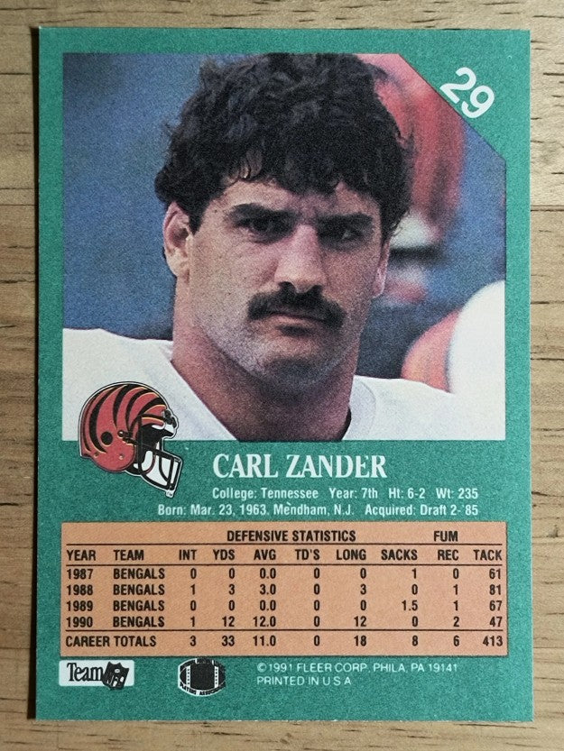 1991 Fleer #29 Carl Zander