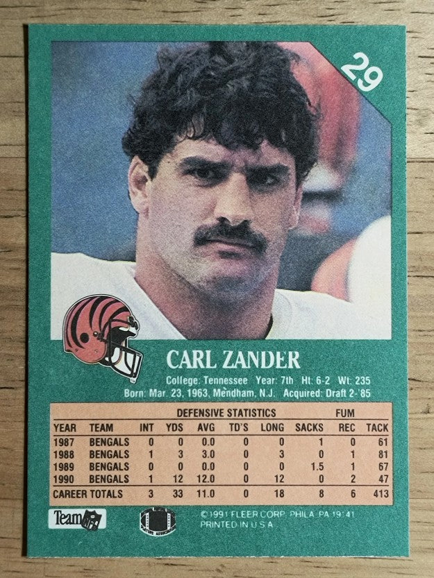 1991 Fleer #29 Carl Zander