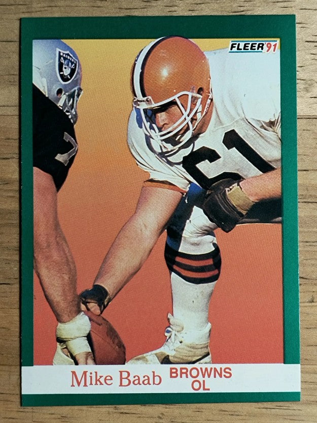 1991 Fleer #30 Mike Baab