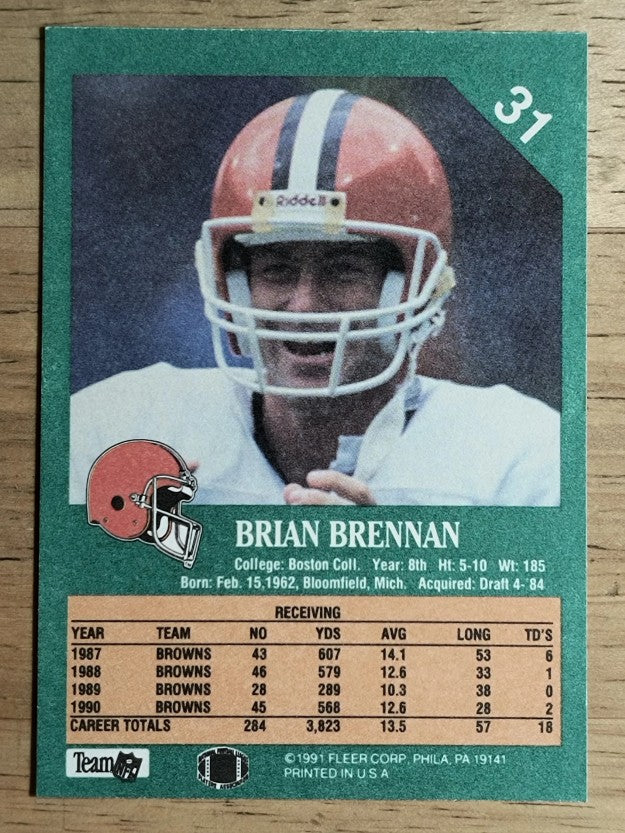 1991 Fleer #31 Brian Brennan