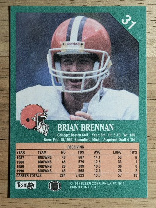 1991 Fleer #31 Brian Brennan