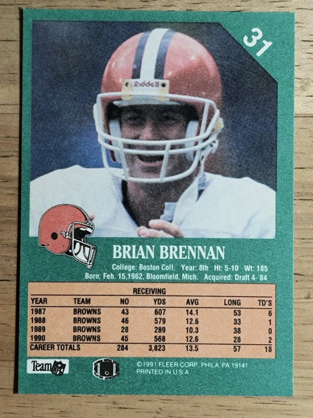 1991 Fleer #31 Brian Brennan