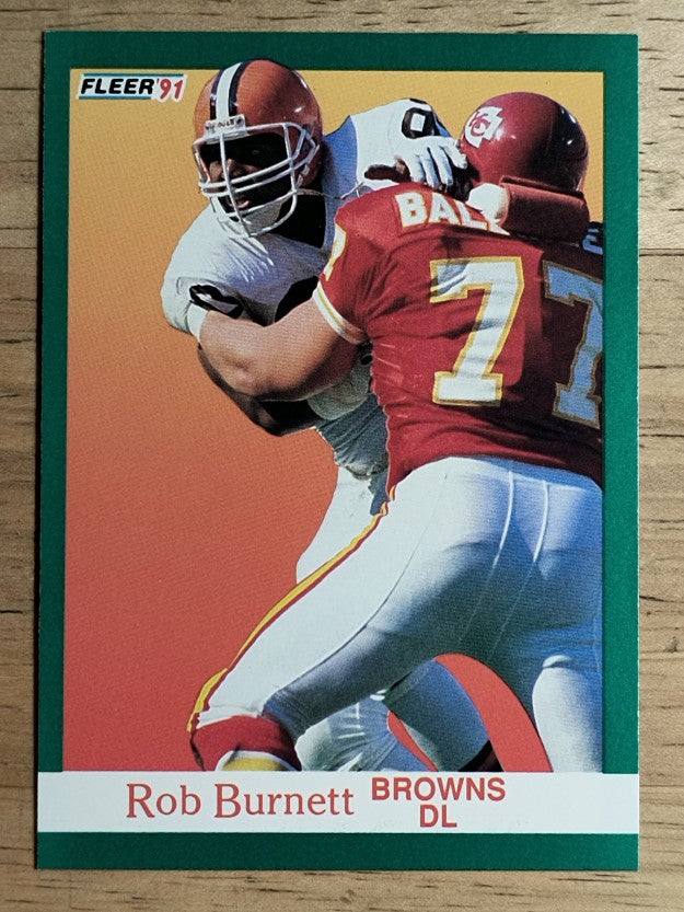 1991 Fleer #32 Rob Burnett RC
