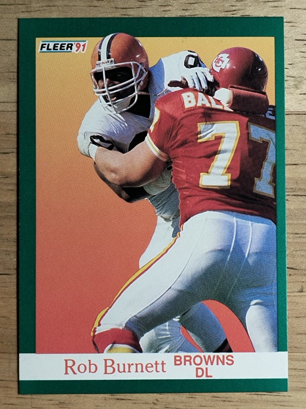 1991 Fleer #32 Rob Burnett RC