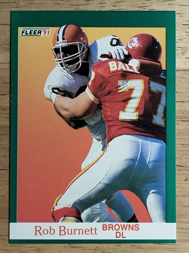 1991 Fleer #32 Rob Burnett RC