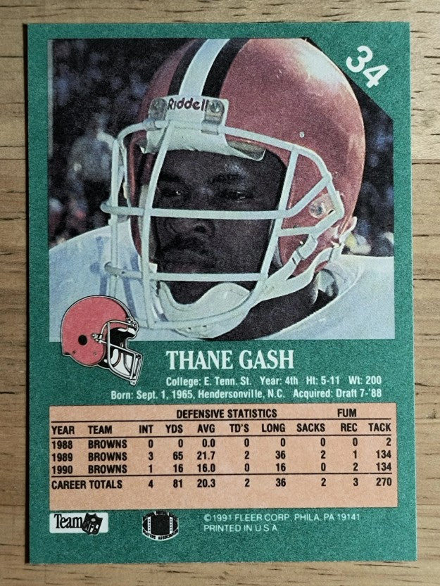 1991 Fleer #34 Thane Gash