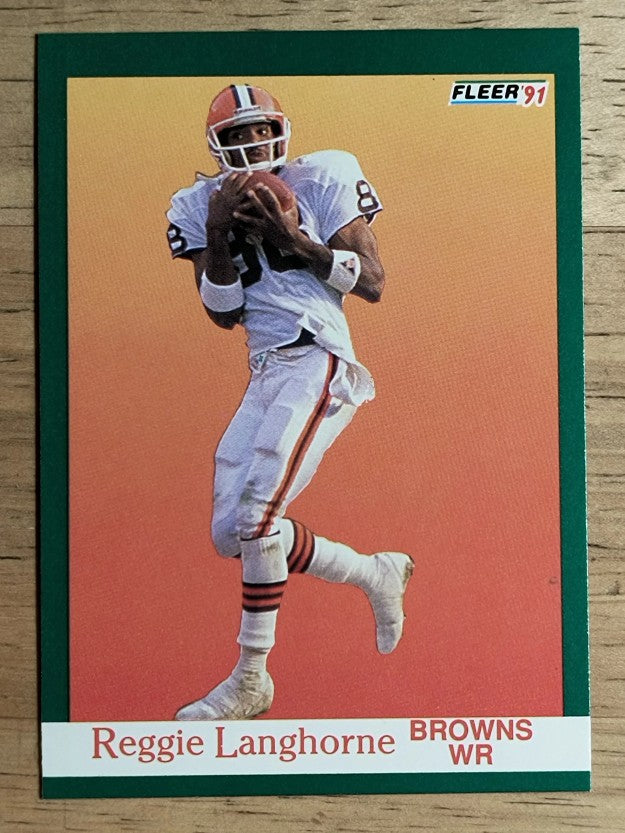 1991 Fleer #37 Reggie Langhorne