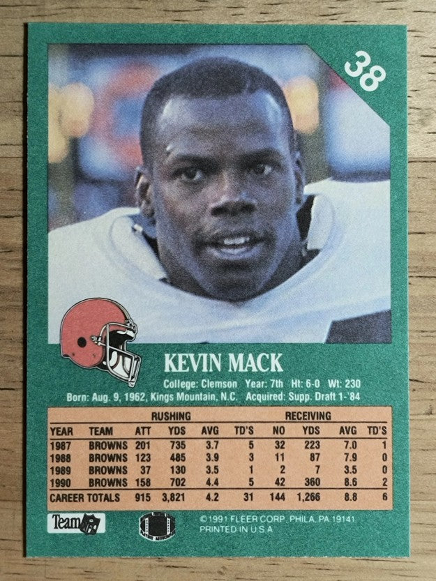 1991 Fleer #38 Kevin Mack