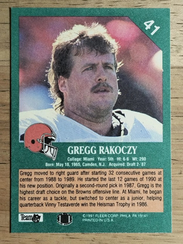 1991 Fleer #41 Gregg Rakoczy