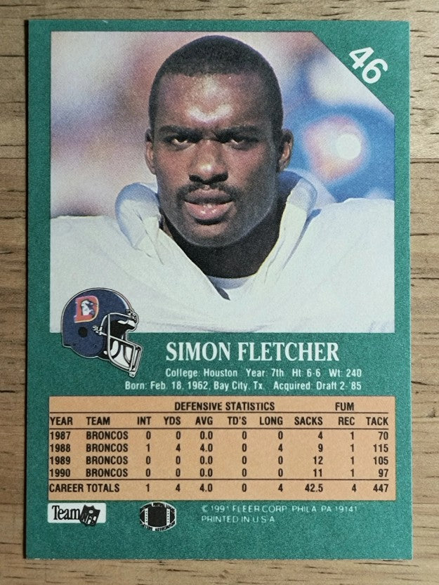 1991 Fleer #46 Simon Fletcher