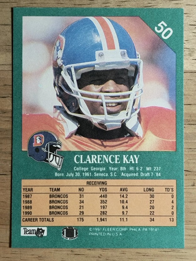 1991 Fleer #50 Clarence Kay