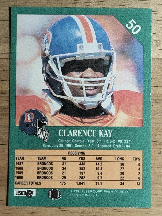 1991 Fleer #50 Clarence Kay