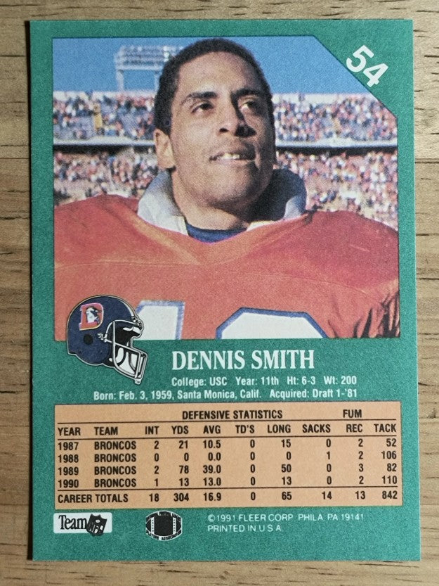 1991 Fleer #54 Dennis Smith
