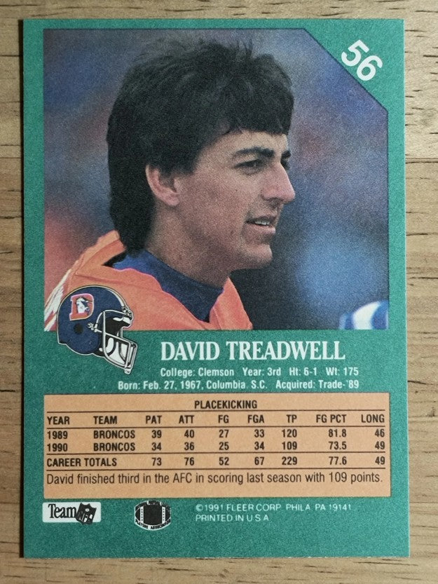 1991 Fleer #56 David Treadwell
