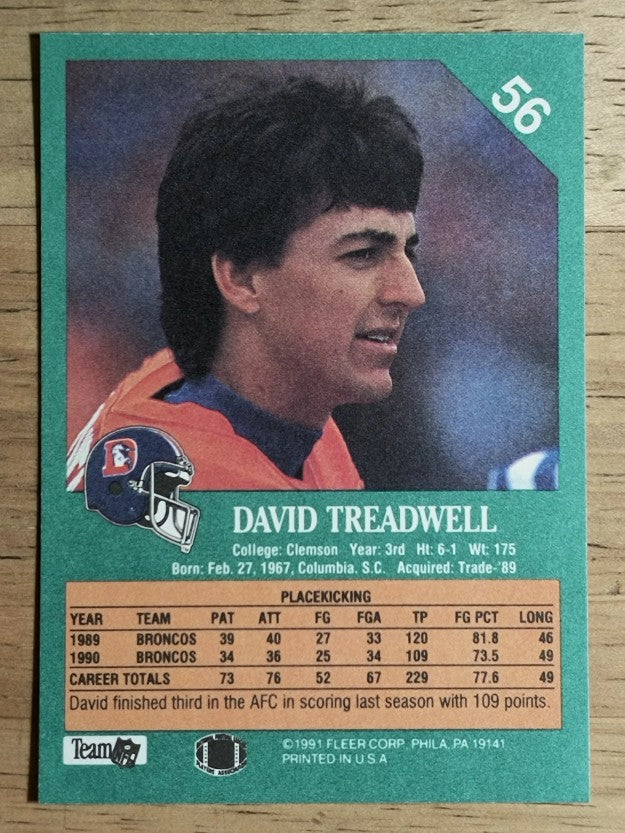 1991 Fleer #56 David Treadwell