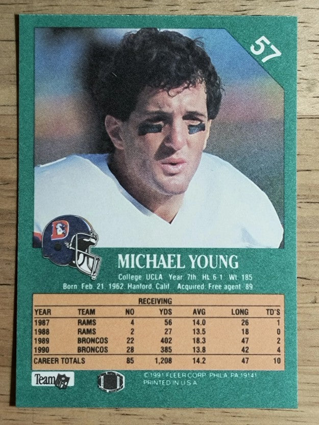 1991 Fleer #57 Michael Young