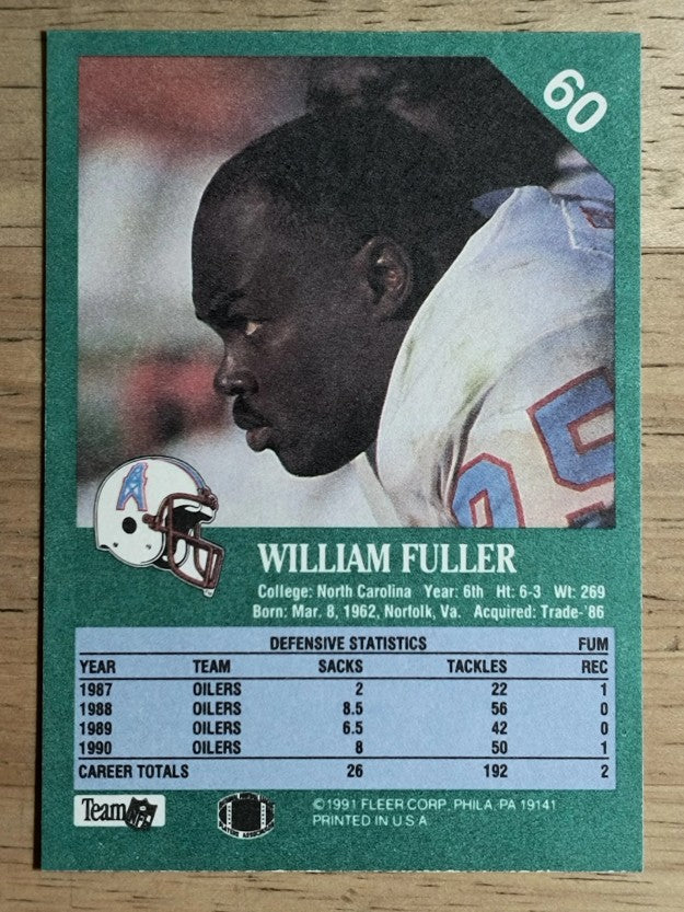 1991 Fleer #60 William Fuller