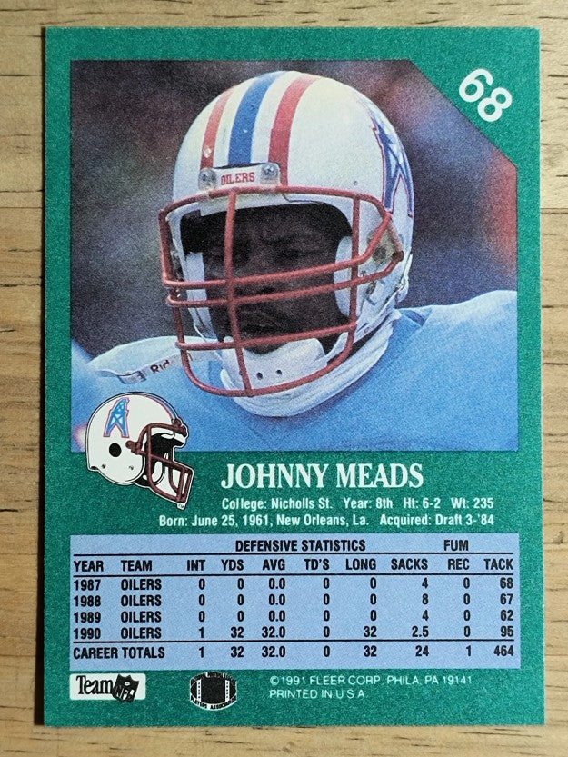 1991 Fleer #68 Johnny Meads