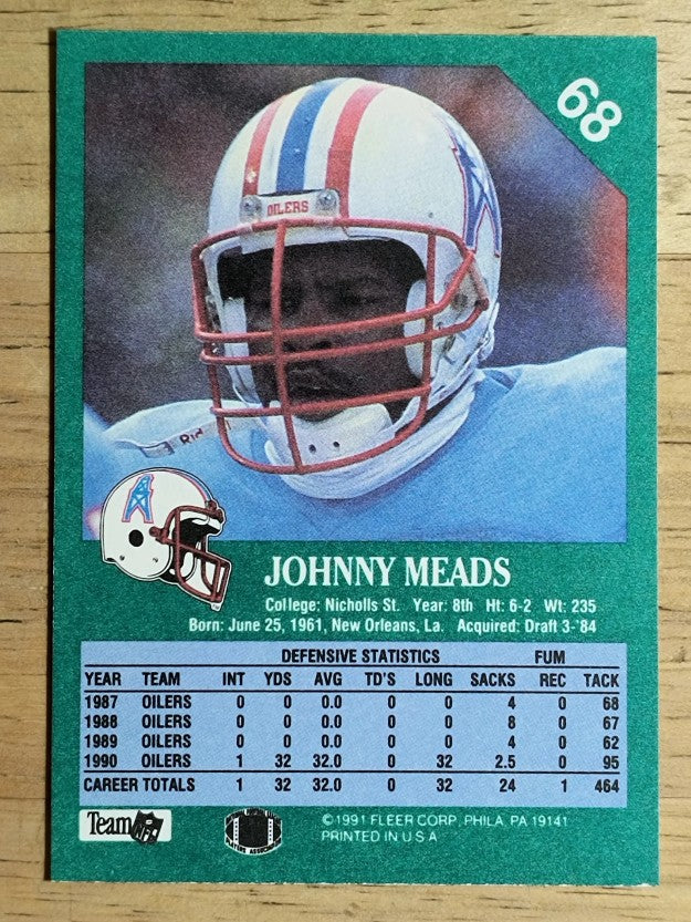 1991 Fleer #68 Johnny Meads