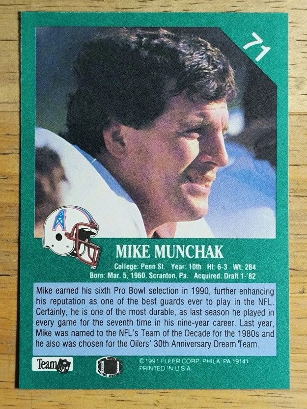 1991 Fleer #71 Mike Munchak