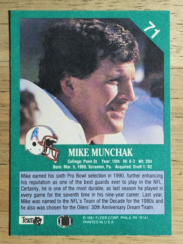 1991 Fleer #71 Mike Munchak