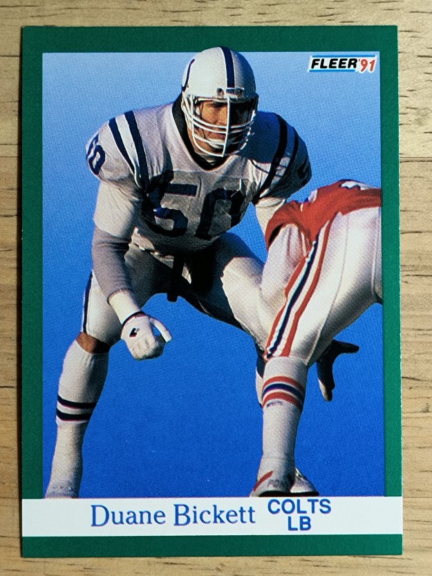 1991 Fleer #77 Duane Bickett