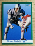 1991 Fleer #77 Duane Bickett
