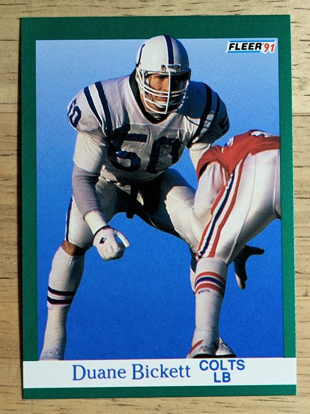 1991 Fleer #77 Duane Bickett