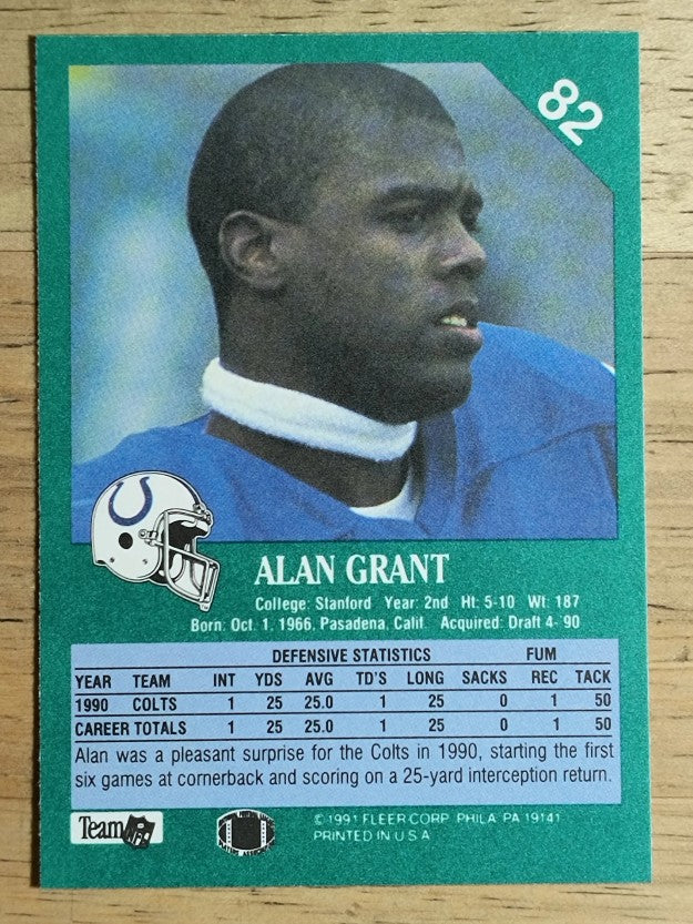1991 Fleer #82 Alan Grant