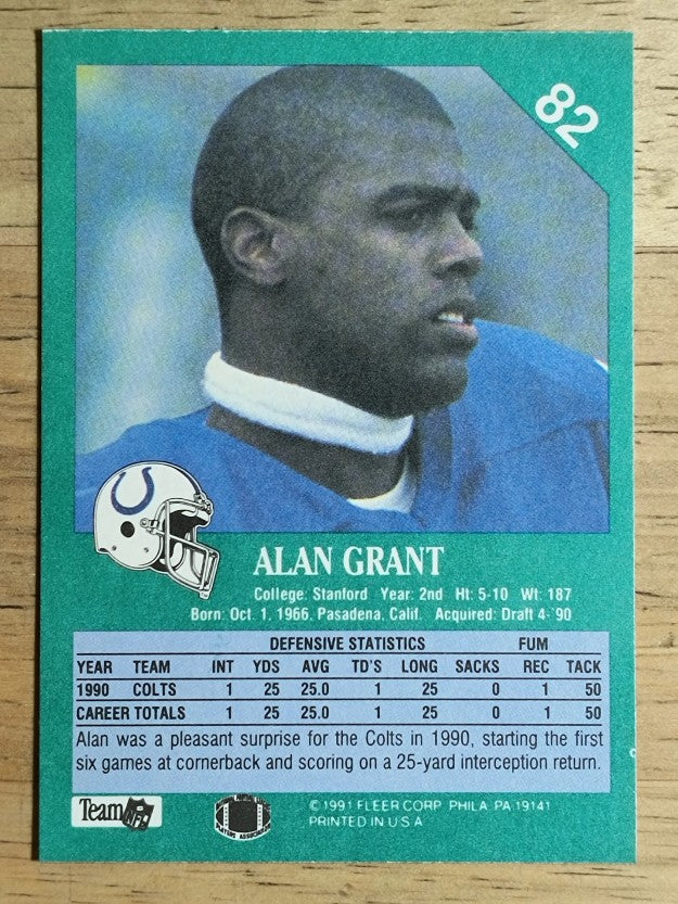 1991 Fleer #82 Alan Grant