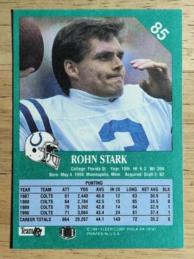1991 Fleer #85 Rohn Stark