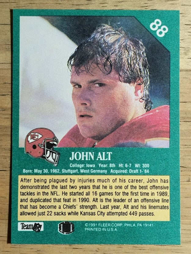 1991 Fleer #88 John Alt