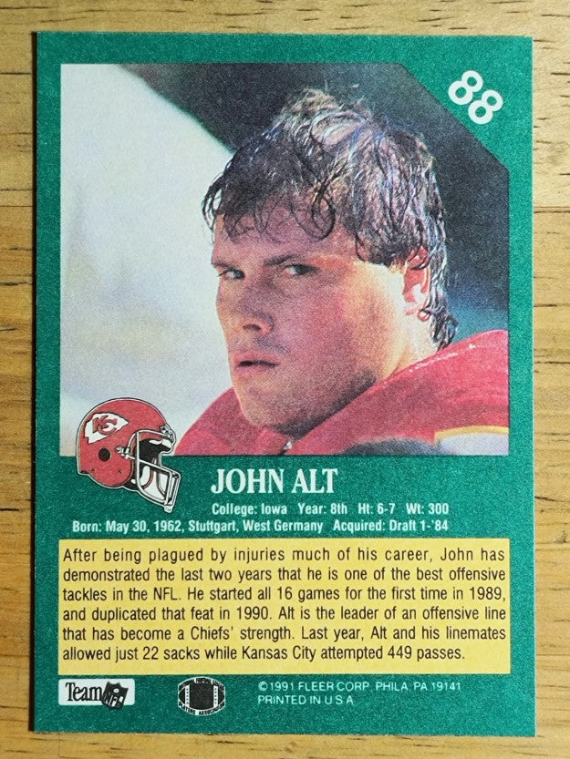 1991 Fleer #88 John Alt