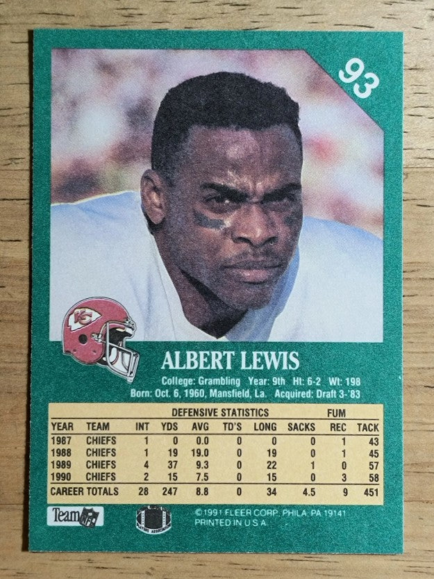 1991 Fleer #93 Albert Lewis