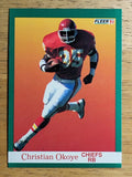 1991 Fleer #96 Christian Okoye