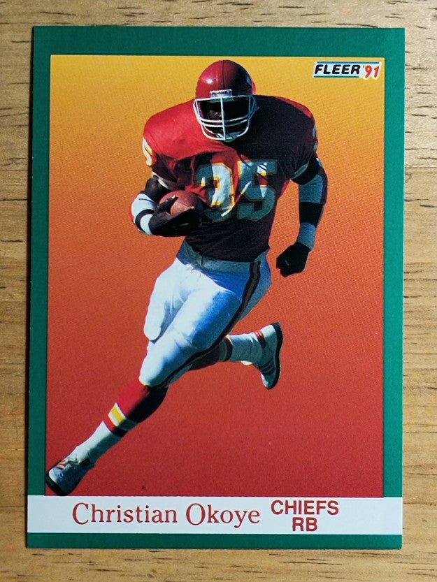 1991 Fleer #96 Christian Okoye