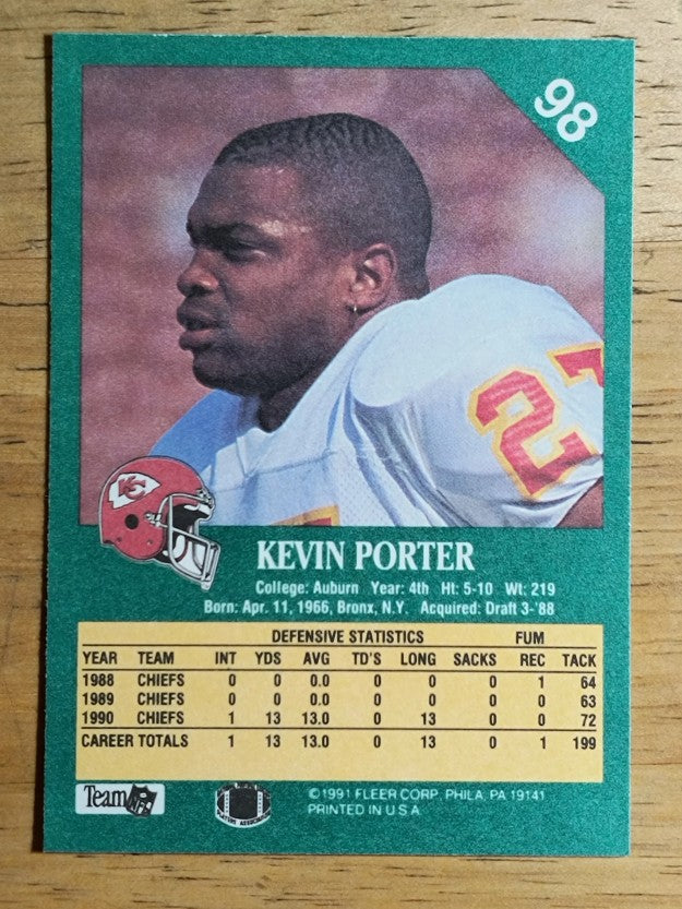 1991 Fleer #98 Kevin Porter
