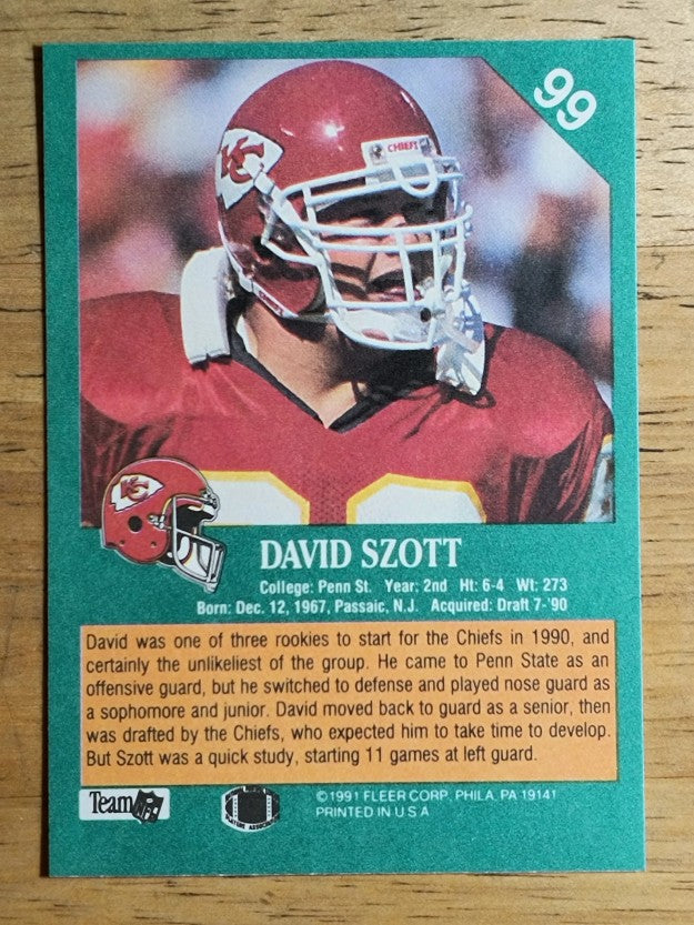 1991 Fleer #99 David Szott RC